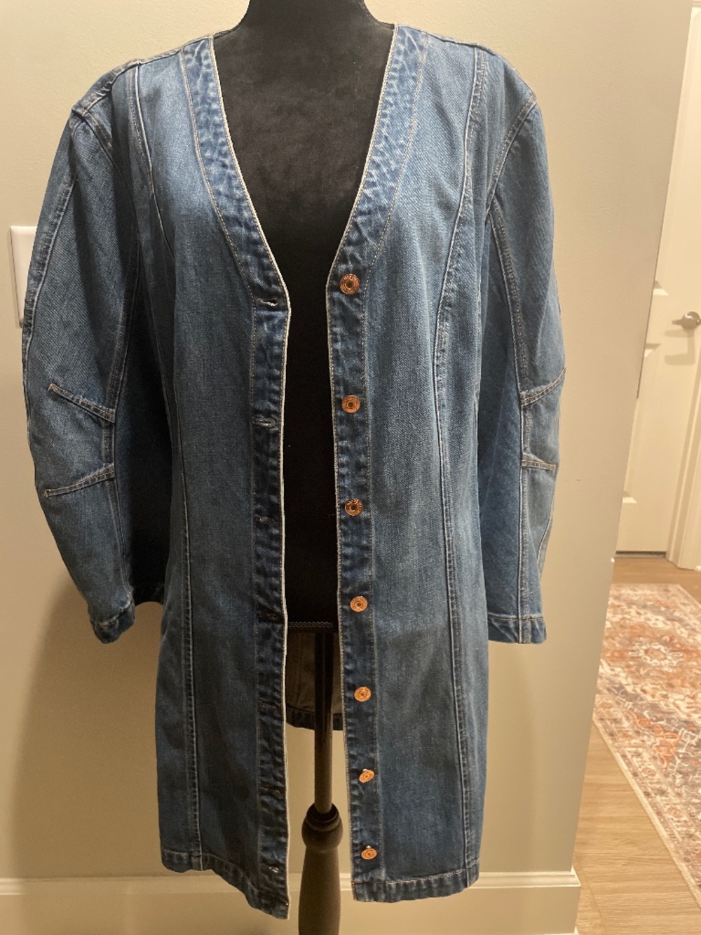 NWT Gap Light Wash Denim Jacket Size L
